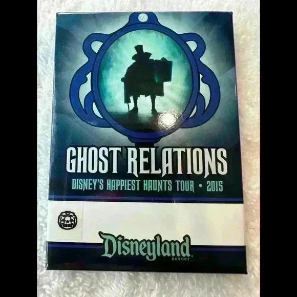 Disneyland Happiest Haunts Tour Name Tag Pin 2015, 60th Diamond Anniversary, HTF - Picture 1 of 1